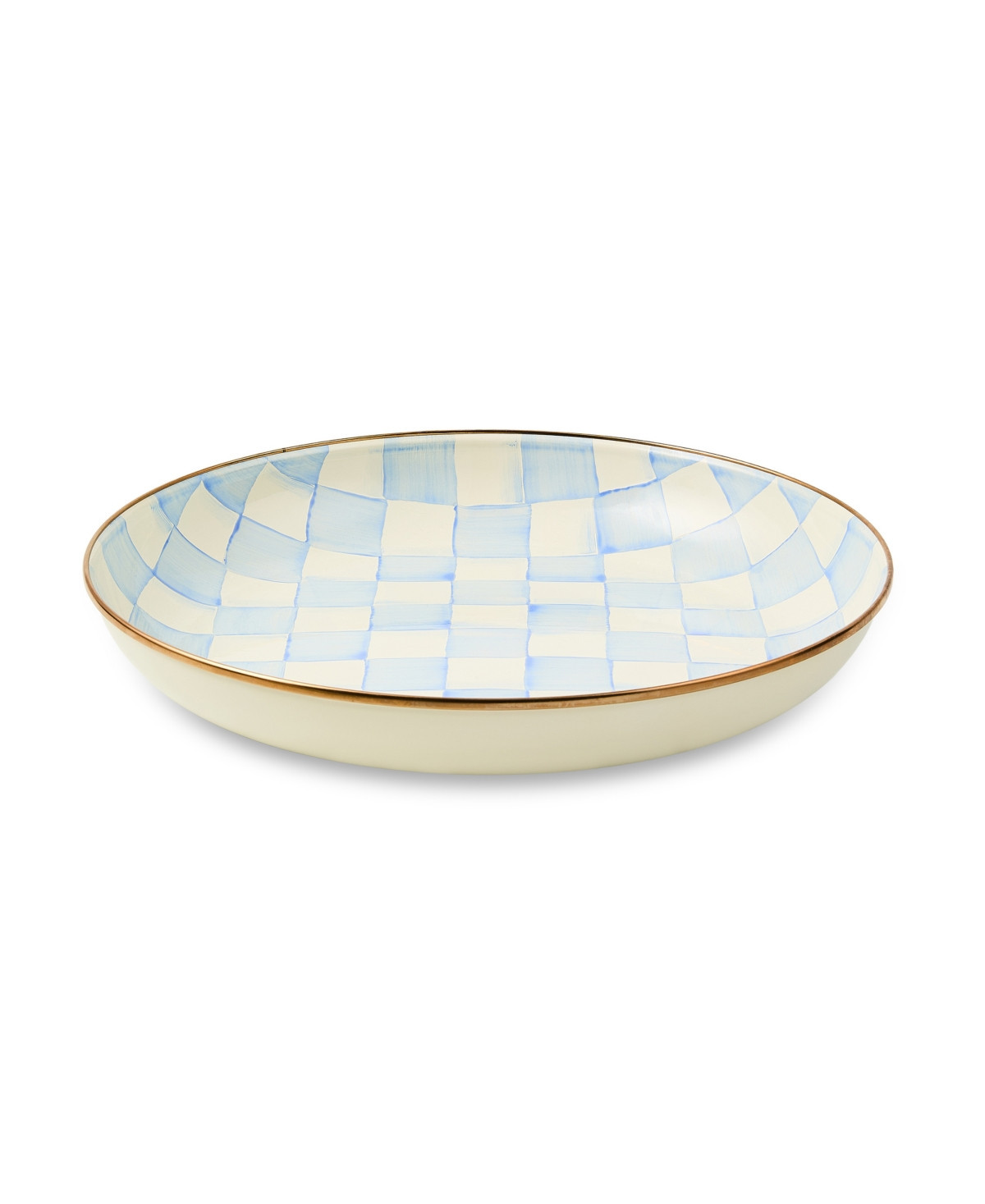 MacKenzie-Childs Sky Check Abundant Bowl - Sky Blue | Macy's