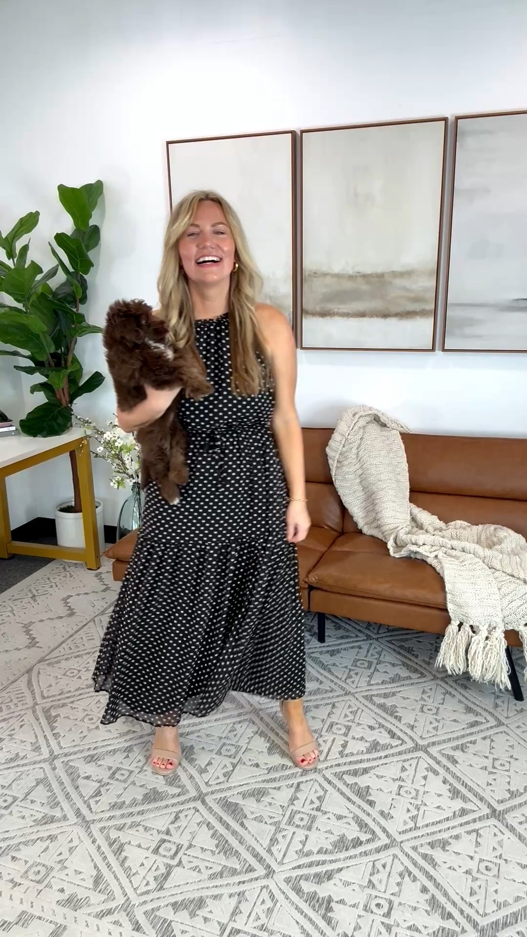 Polished midi dress from Gibsonlook featuring a classic dot pattern and flattering tailored fit that moves beautifully throughout the day. This is the kind of effortless piece that works for meetings, lunch plans, or evening events. I paired it with neutral heels for a refined finish that feels elevated yet comfortable. A timeless silhouette that remains a staple season after season. 

AudrieDollins, Gibsonlook dress, spring dress, spring dresses, work outfits, business casual workwear, midi dress, chic office outfit, spring work outfit, polished everyday style, feminine workwear, day to night outfit  

 #LTKSpringSale #LTKOver40 #LTKWorkwear