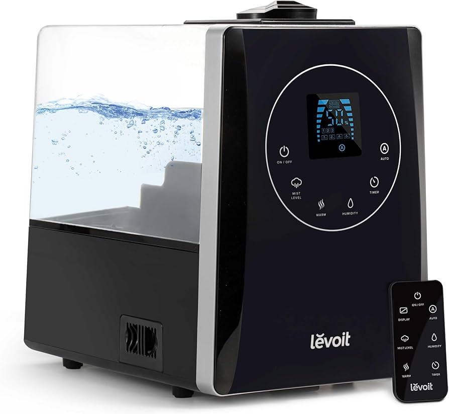 LEVOIT LV600HH 6L Warm and Cool Mist Ultrasonic Humidifier, Rapid Humidification for Bedroom Larg... | Amazon (US)
