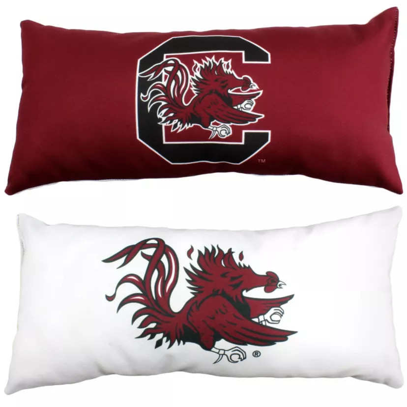 NCAA South Carolina Gamecocks 2 Sided Bolster Travel Pillow | Belk