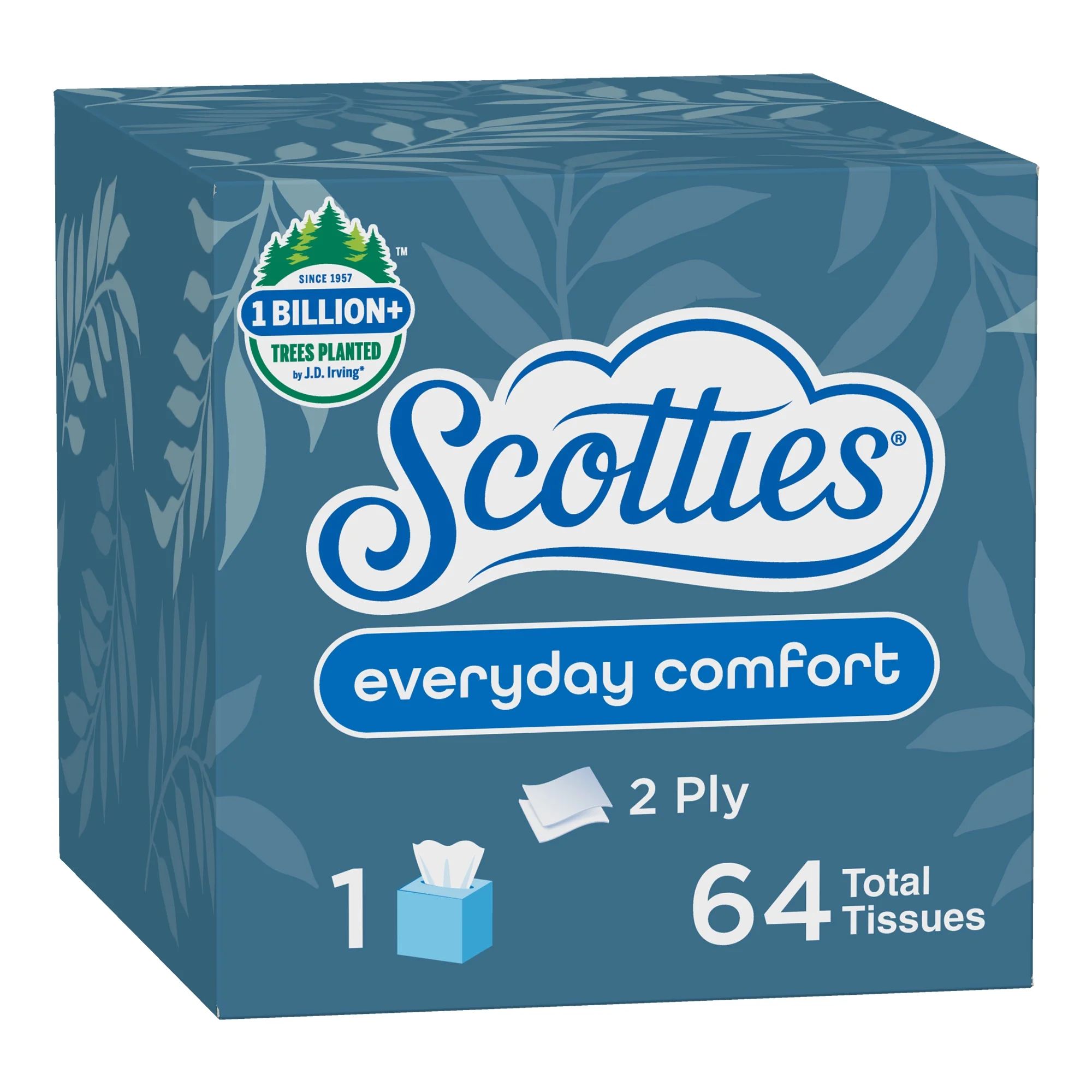 Scotties Everyday Comfort 2-Ply Facial Tissue, 64 Sheets | Walmart (US)