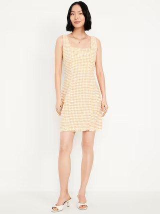 Linen-Blend Mini Dress | Old Navy (US)