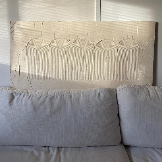 TOMORROWS RAINBOWS plaster art | canvas plaster art | fluted | 3d wall art | canvas art | plaster... | Etsy (US)