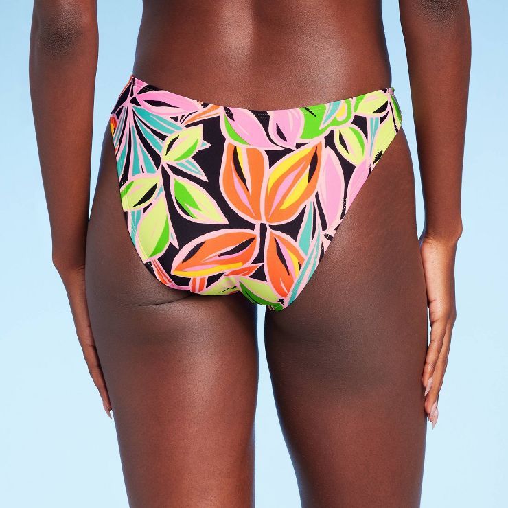 Women's High Leg Cheeky Bikini Bottom - Wild Fable™ | Target