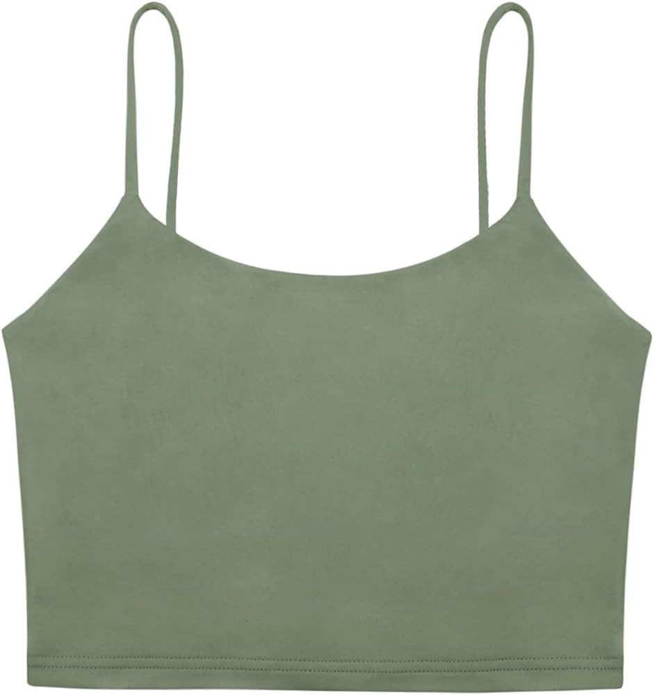 REORIA Womens Spaghetti Strap Double Lined Seamless Camisole | Amazon (US)