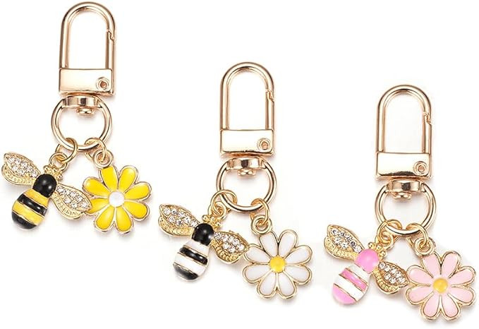 Small Red Cherry Keychain 3pcs Set Cute Cherry Key Chain Pendant for Women | Amazon (US)