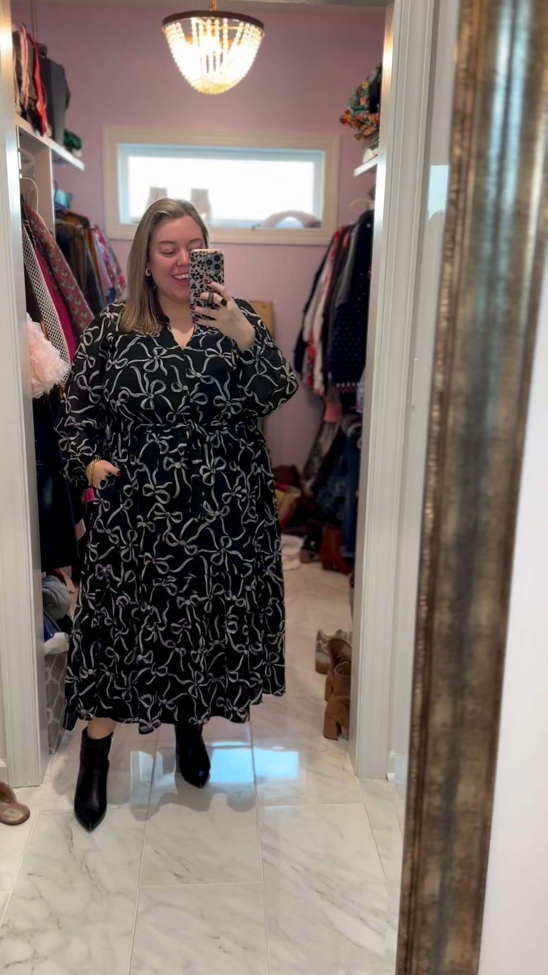 Happy Wednesday 🎀🖤 This bow dress from Lane Bryant is ADORABLE! And it’s 40% off right now! I’m in the 18/20 and love the fit. 

#LTKPlusSize #LTKootd #LTKSaleAlert