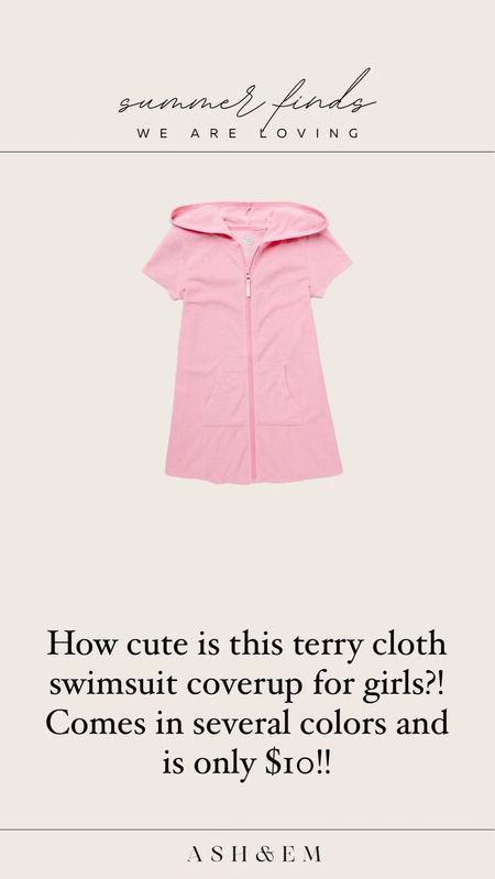 Terry cloth coverup for girls! Only $10

#LTKTravel #LTKSwim #LTKKids