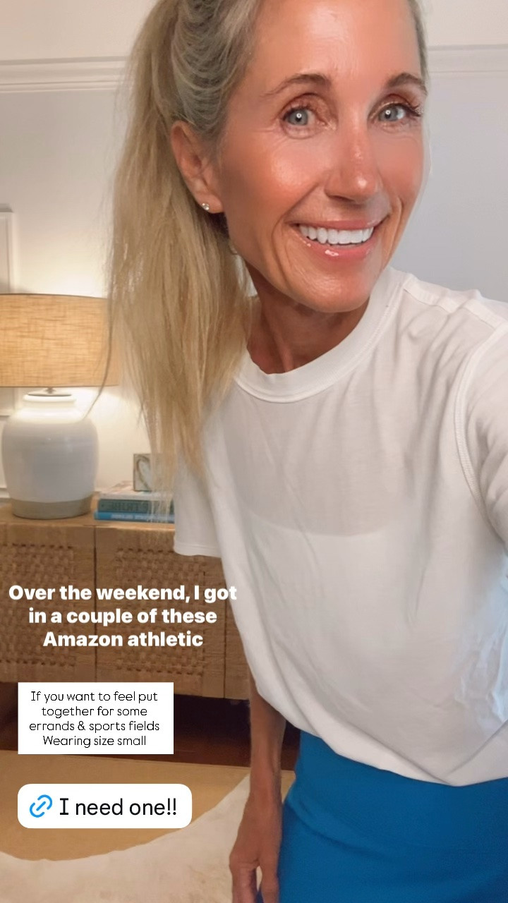 I feel so much more put together with this $28 skirt while running errands, on the sports fields and momming!
I also have it in the same blue sparkle tank when I am working out for the monochrome look that looks so polished 🩵
Or wear it with a basic tee like I am today for Mack’s ortho appointment & lunch—
I’m wearing size small.

#LTKdayinmylife #LTKfitnessgoals #LTKootd