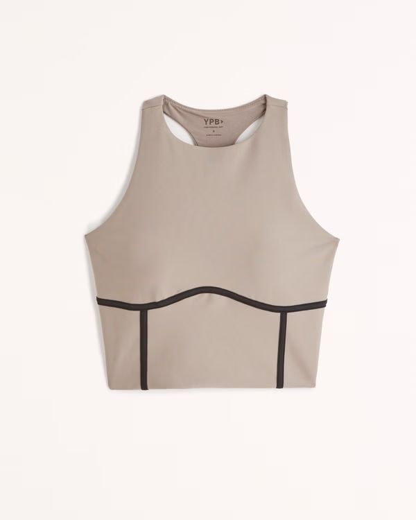 YPB sculptLUX High-Neck Corset Slim Tank | Abercrombie & Fitch (US)