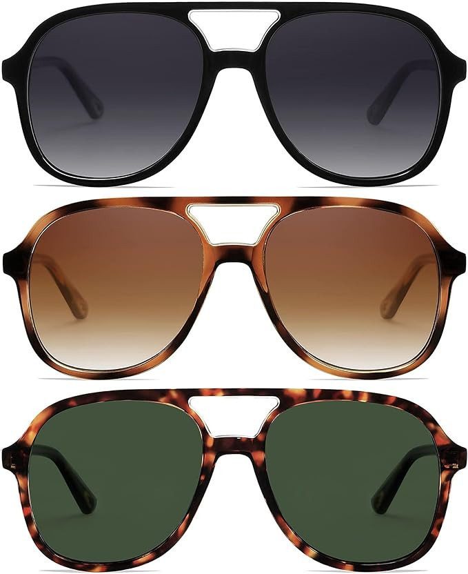 Arjien Polarized Sunglasses for Women with UV Protection 70s Vintage Aviator Sunglasses for Women... | Amazon (US)