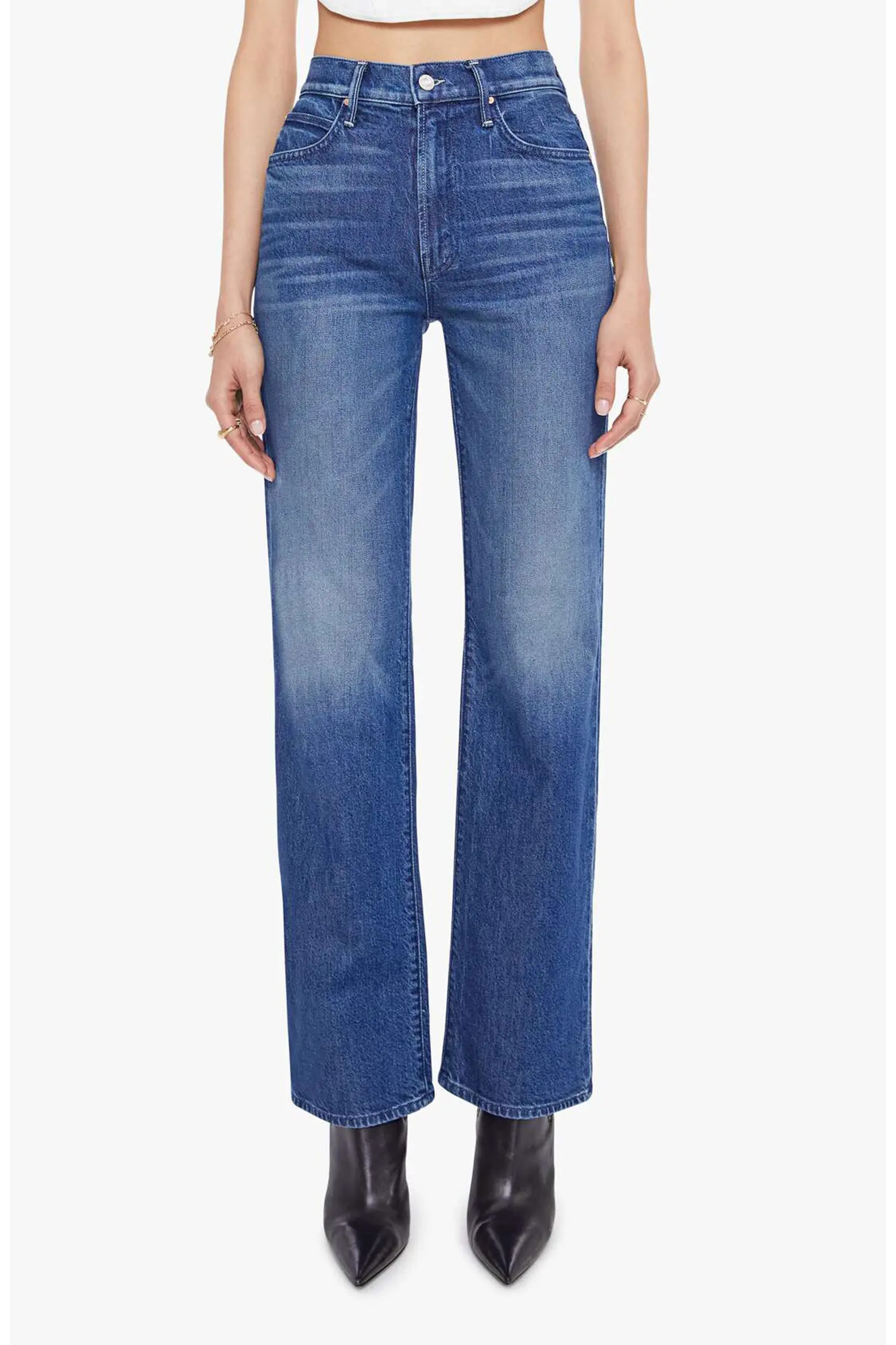 MOTHER The Kick High Waist Straight Leg Jeans (Women) | Nordstrom | Nordstrom