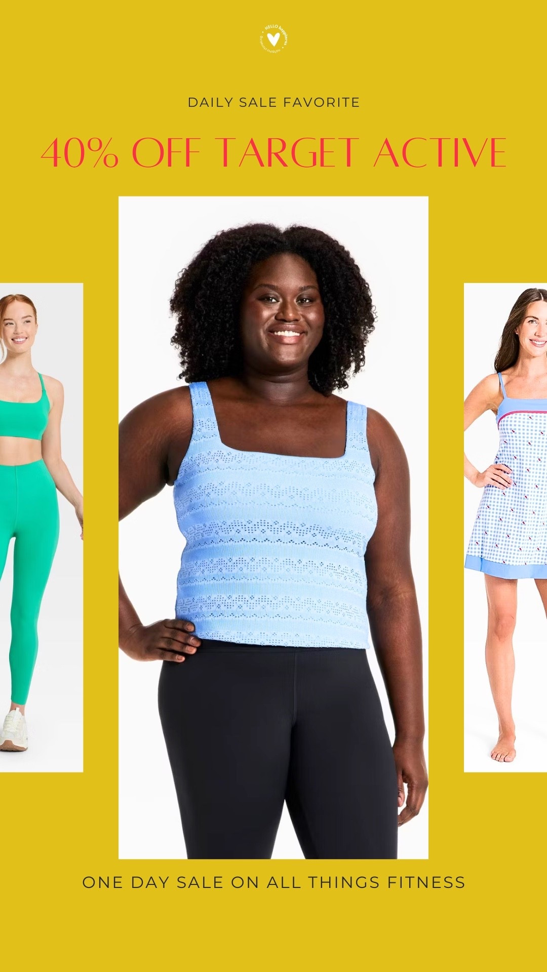 40% off activewear today only! 💪✨ Time to grab those workout favorites.

@Target

#LTKSaleAlert #LTKootd #LTKActive