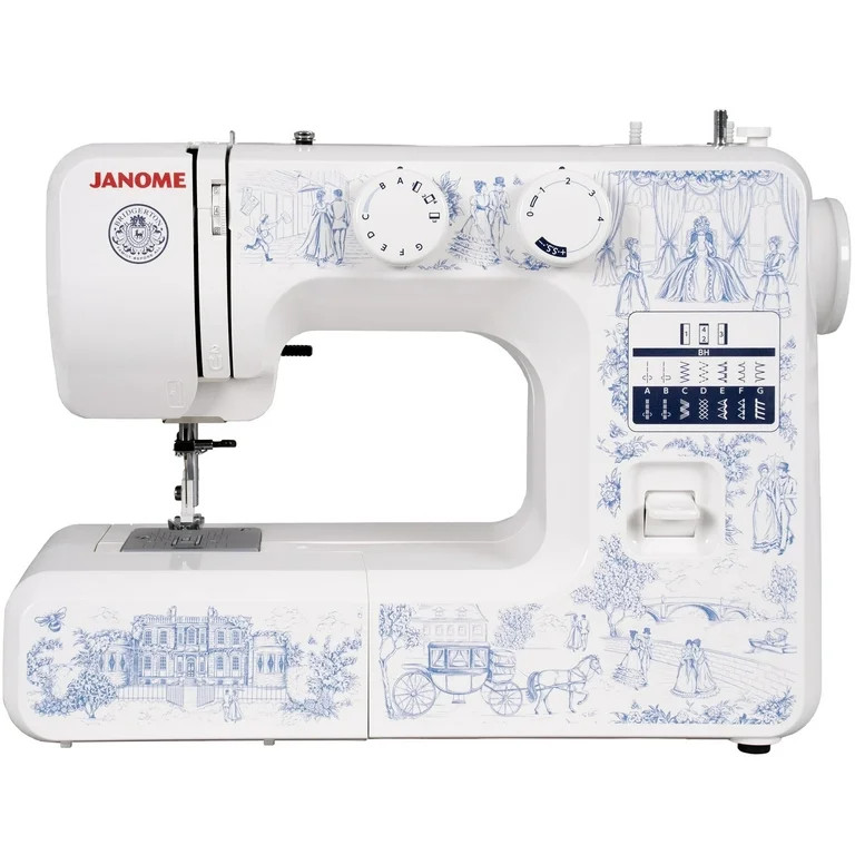 Janome Toile Romance Easy-to-Use 15-Stitch Sewing Machine Officially Licensed Bridgerton Collecti... | Walmart (US)