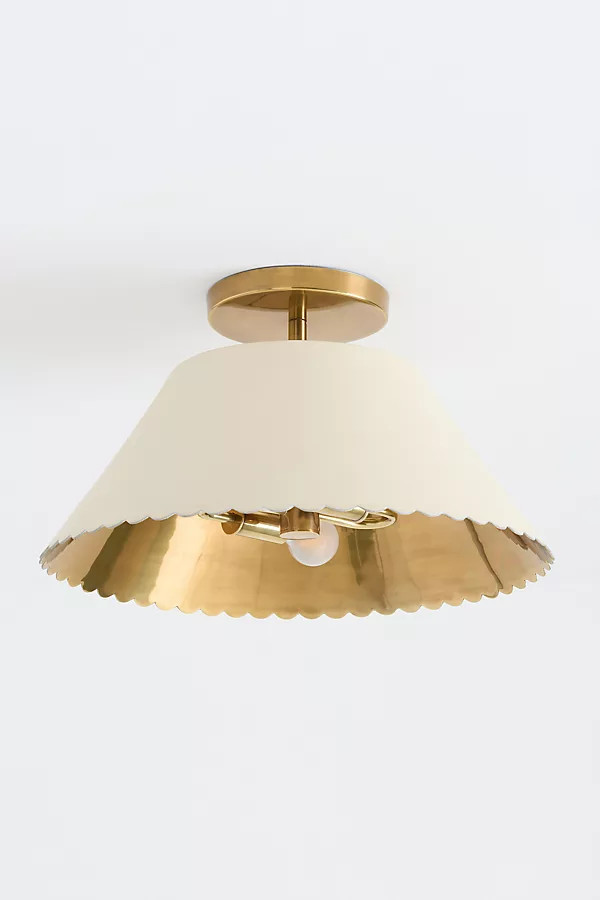 Roberta Scalloped Flush Mount | Anthropologie (US)