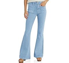 Cicy Bell Women's High Waisted Flare Jeans Stretch Bell Bottom Wide Leg Denim Pants | Amazon (US)