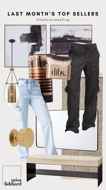 Sharing the top sellers from last month! Both cargo pants you will likely want to size down, they fit a bit larger and have a good amount of stretch. The Dunbar pendant light is what we have in the hallway and it’s a gorgeous mix of modern industrial design. The dibs beauty stick is a must have for a bronze glow, especially if you’re getting ready to go on a warm vacation. We currently have the runner in the pantry and kitchen areas and it’s been great for those high traffic spaces.

#LTKstyletip #LTKhome