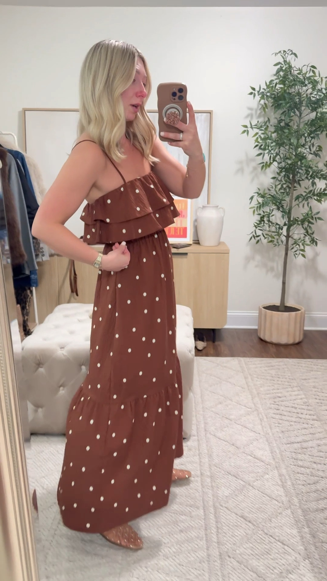 Have you ever seen a cuter maxi dress?! 🤎 If between sizes, size down, I’m wearing size XS, shoes also size down if in between sizes, I’m a size 7.5 and got a size 7!

Spring outfits, target dresses, polka dot dresses 

#LTKootd #LTKdayinmylife #LTKPetite
