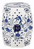 Safavieh Cloud 9 Koi Ceramic Decorative Garden Stool, Blue, Medium | Amazon (US)