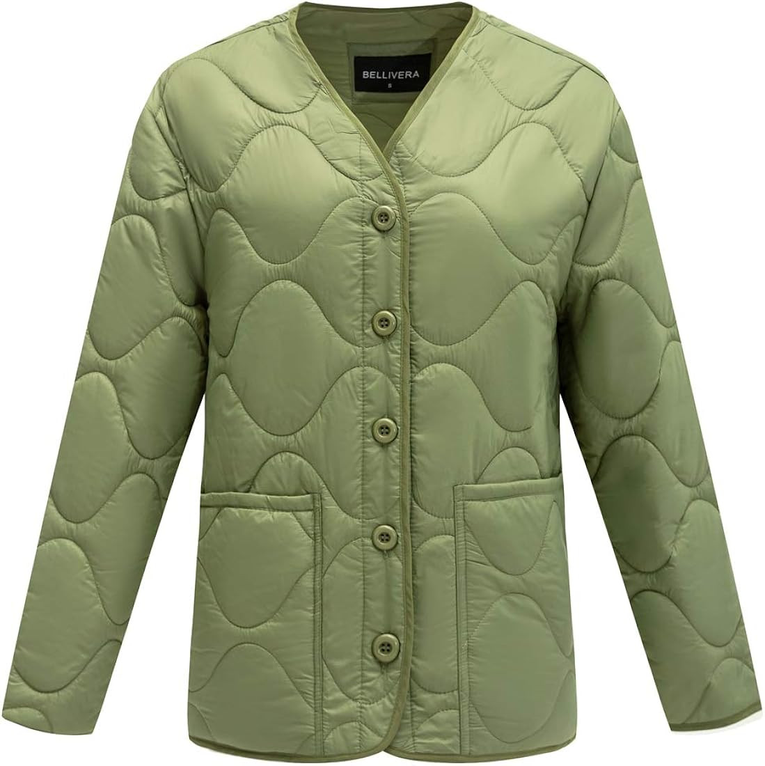 Bellivera Womens Quilted Lightweight Puffer Jacket/Vest, Fall and Winter Fashion Padded Coat | Amazon (US)