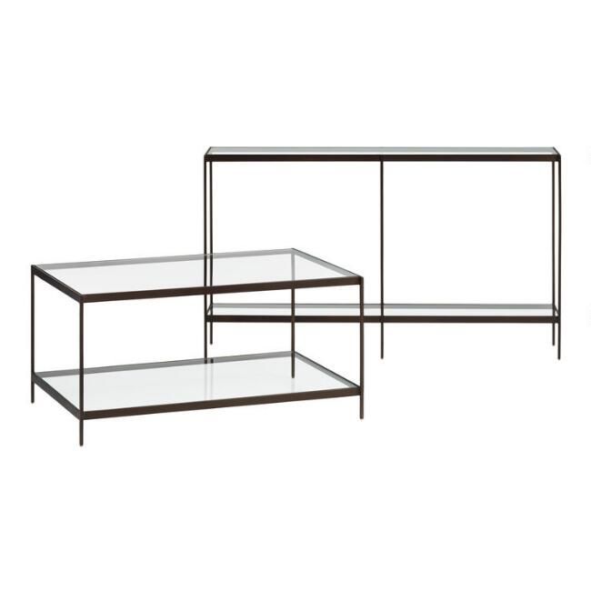 Glass and Metal Baruch Table Collection | World Market