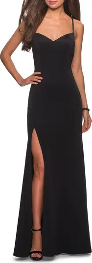 SULTRY LONG JERSEY PROM DRESSLA FEMME | Nordstrom