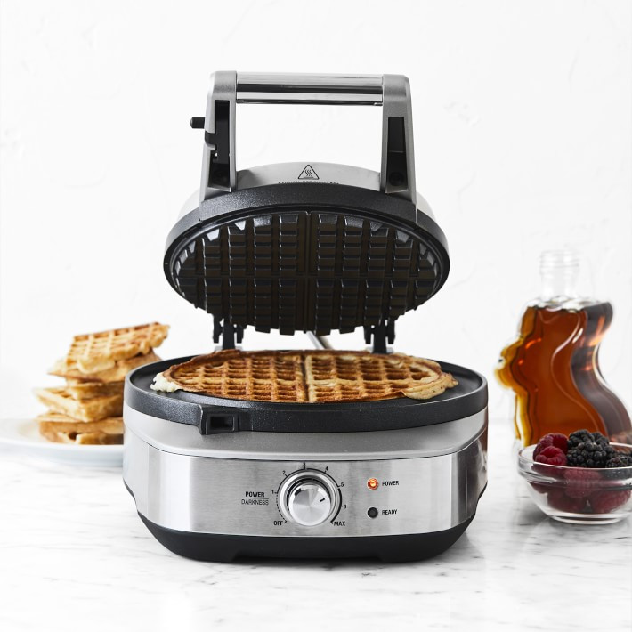 Breville No-Mess Classic Round Waffle Maker | Williams-Sonoma