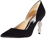 Badgley Mischka Women's Evan Pump, Black Satin, 5.5 M US | Amazon (US)