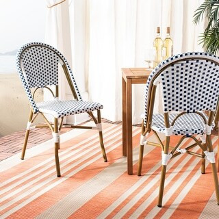 Safavieh Dining Rural Woven Stackable Dining Chairs (Set of 2) - 18"x21.6"x34.6" (FOX5210A-SET2) | Bed Bath & Beyond