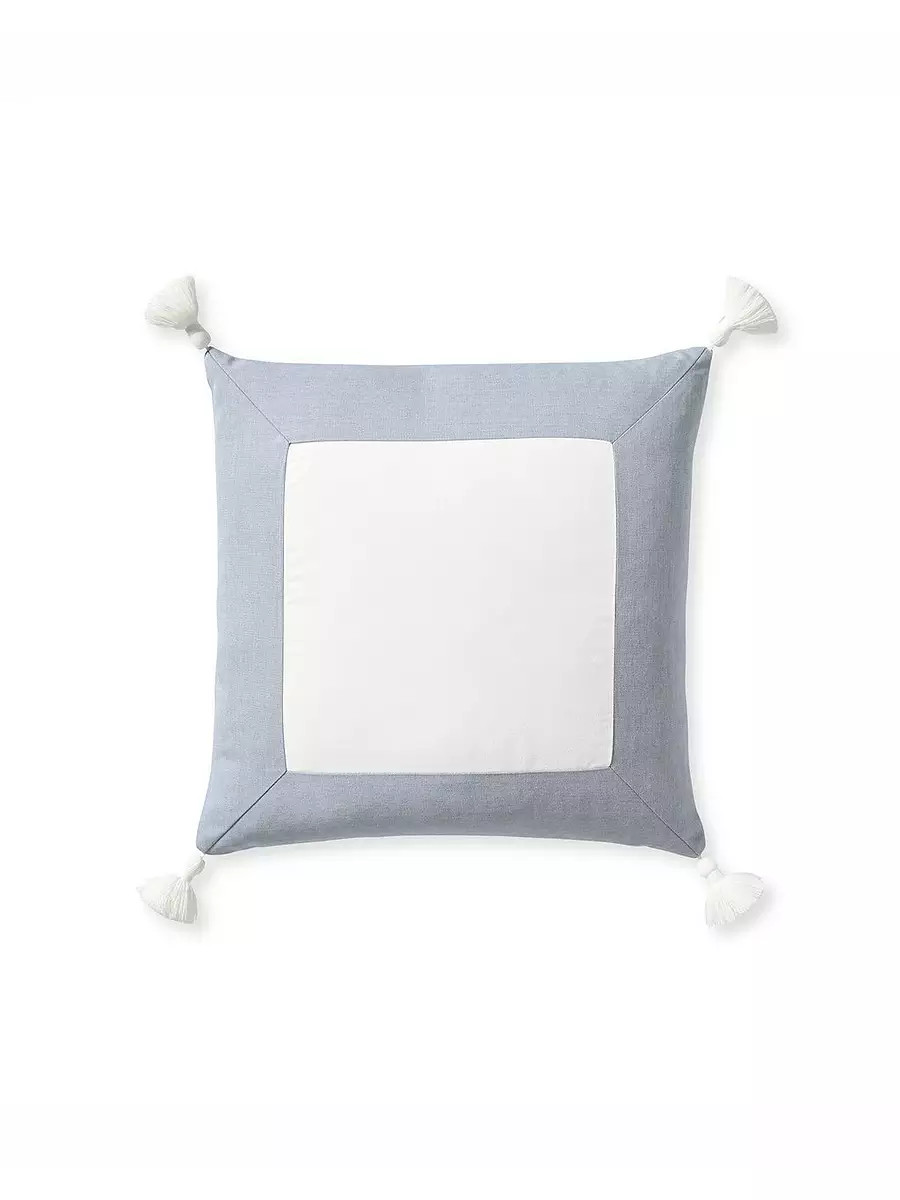 Sunbrella®️ Border Frame Pillow Cover | Serena and Lily