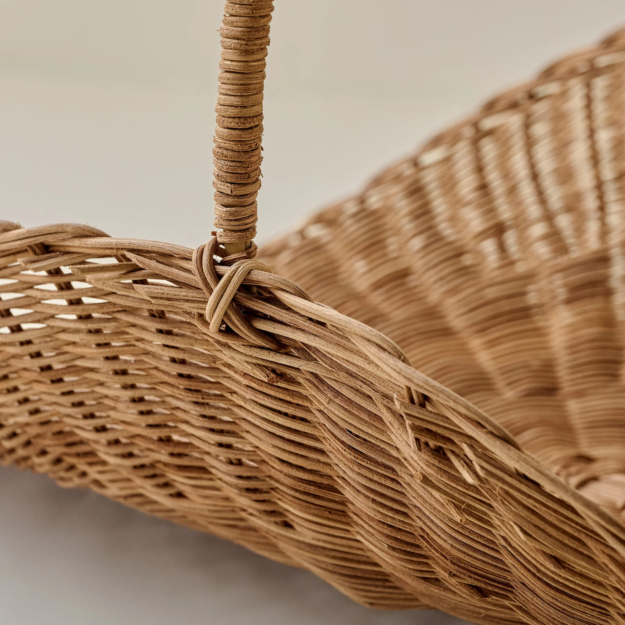 Vintage Inspired Wicker Gathering Basket | Magnolia
