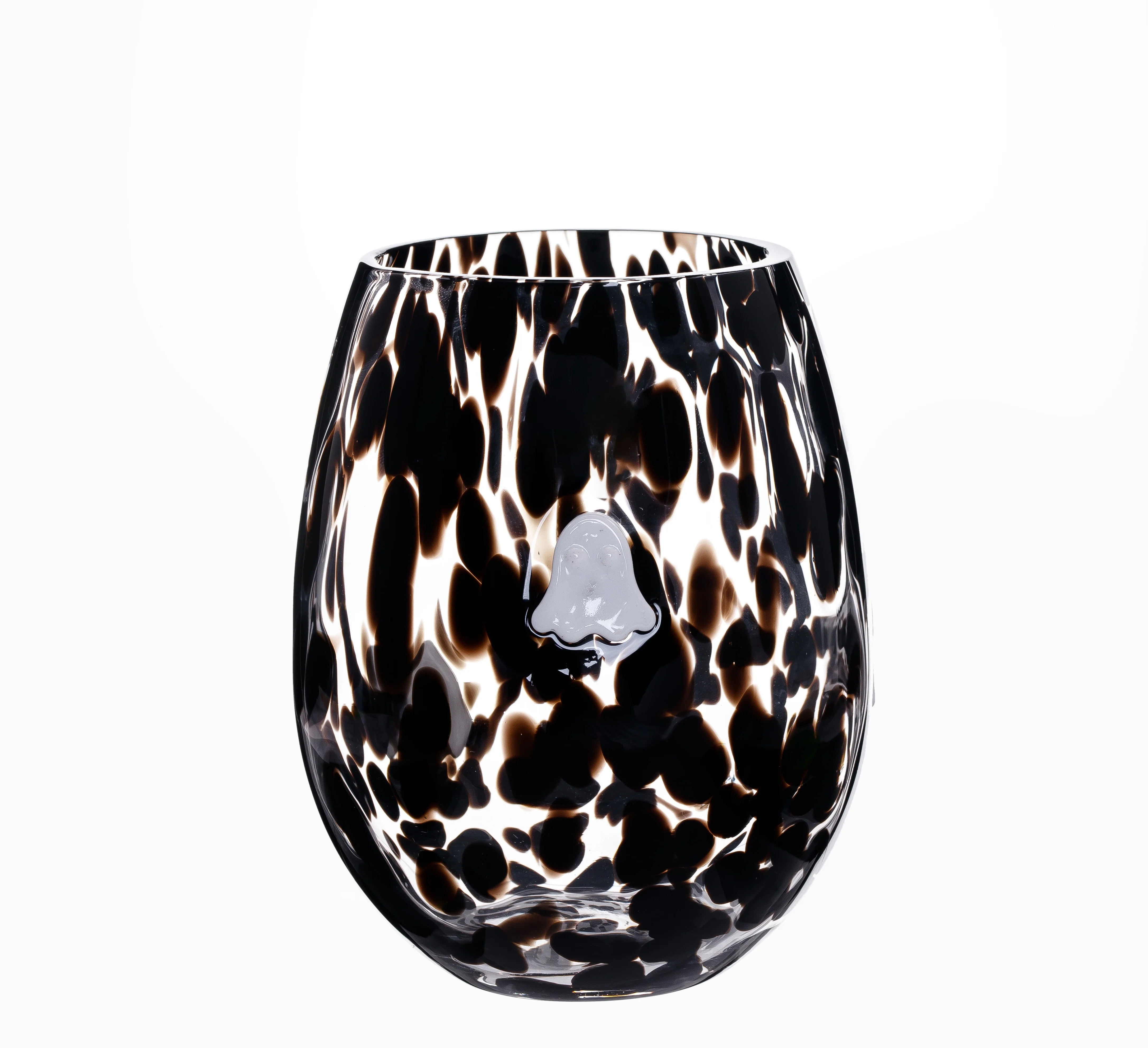 Way to Celebrate Halloween Stemless Wine Glass Ghost Tie Dye - Walmart.com | Walmart (US)