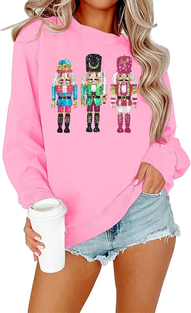 MOUSYA Christmas Nutcracker Sweatshirt Sugar Plum Fairy Shirt Xmas Shirt Funny Christmas Sweater | Amazon (US)