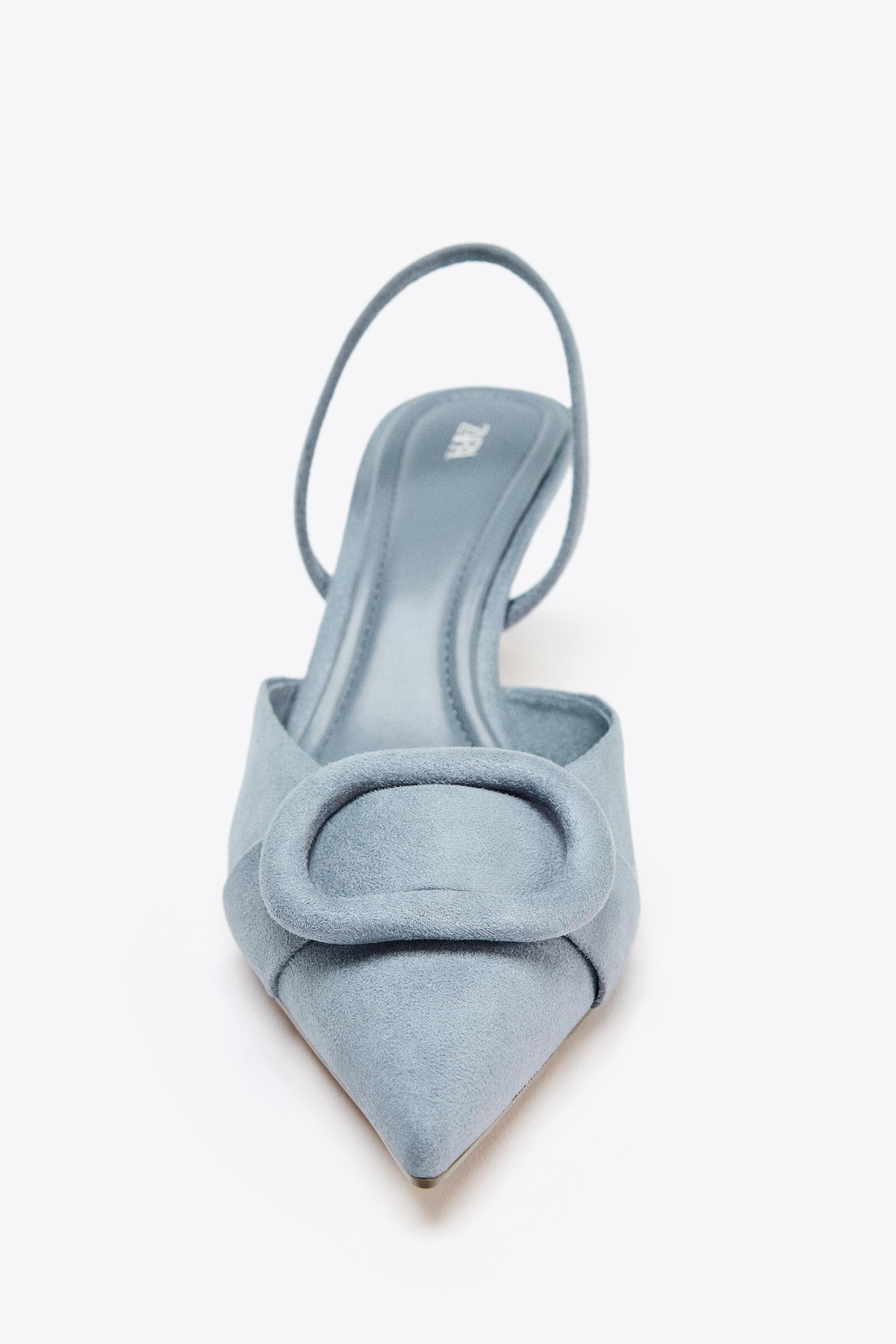 SLINGBACK APPLIQUÉ HEELS | Zara US