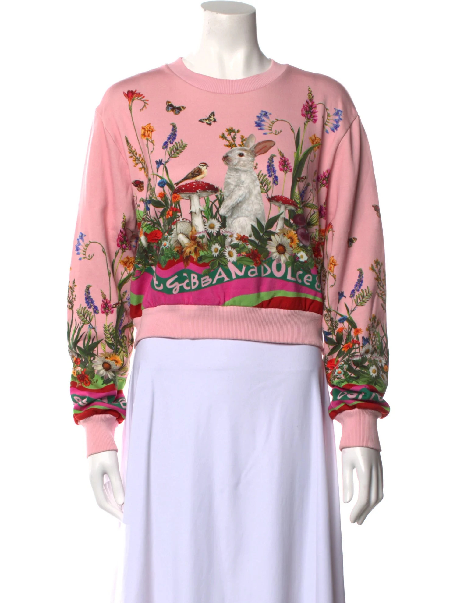 Graphic Print Crew Neck Sweater | The RealReal