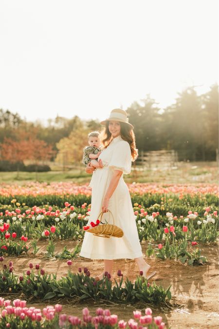 Tulip photo session for mother daughter 
Everything fits TTS

#LTKSeasonal #LTKfamily #LTKbaby