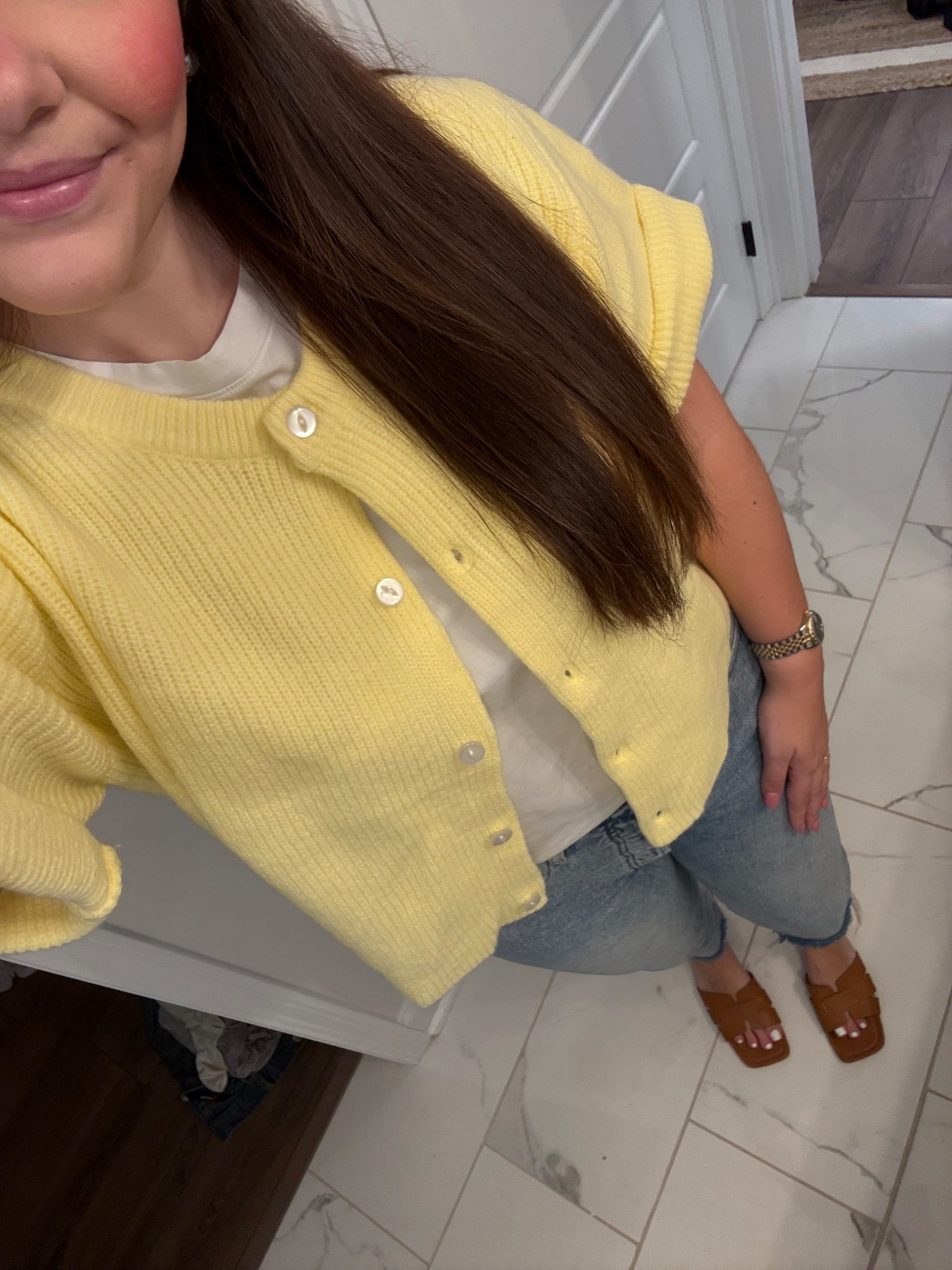 💛 been loving a short sleeve cardi this season! 

#LTKSeasonal #LTKStyleTip