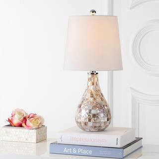 JONATHAN Y Mona 20.5 in. Seashell Mini Table Lamp JYL1024A - The Home Depot | The Home Depot