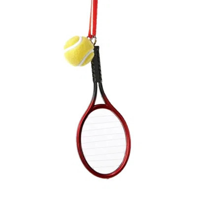 Plastic Tennis Racket with Tennis Ball Hanging Figurine Ornament | Wayfair North America