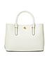 Lauren by Ralph Lauren Marcy 26 Satchel Small - Vanilla | Very (UK)