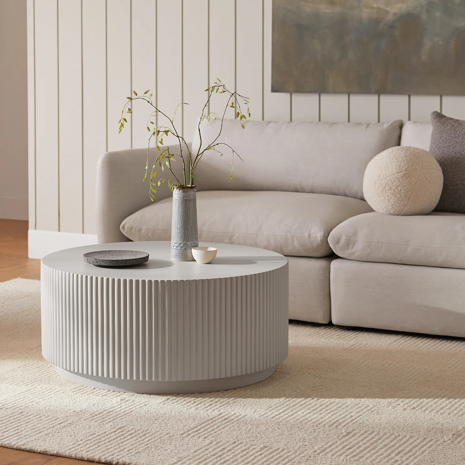 Clyde 8 x 10 Wool Rug - Textured Ivory | Article