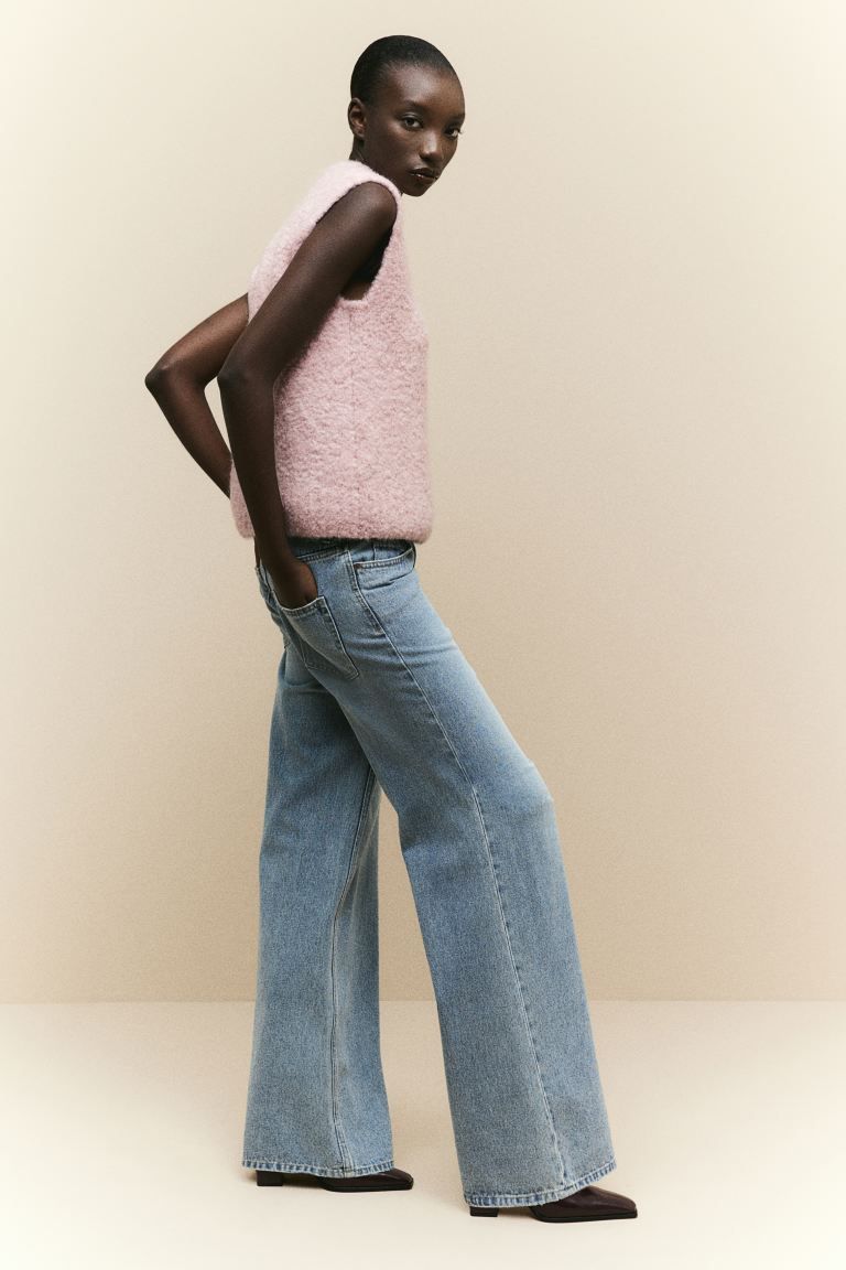 Wool-blend Sweater Vest - Light pink - Ladies | H&M US | H&M (US + CA)