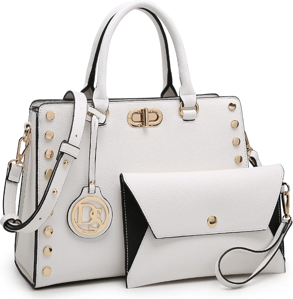 Dasein Purses and Handbags for Women Satchel Bags Top Handle Shoulder Bag Work Tote Bag With Matc... | Amazon (US)