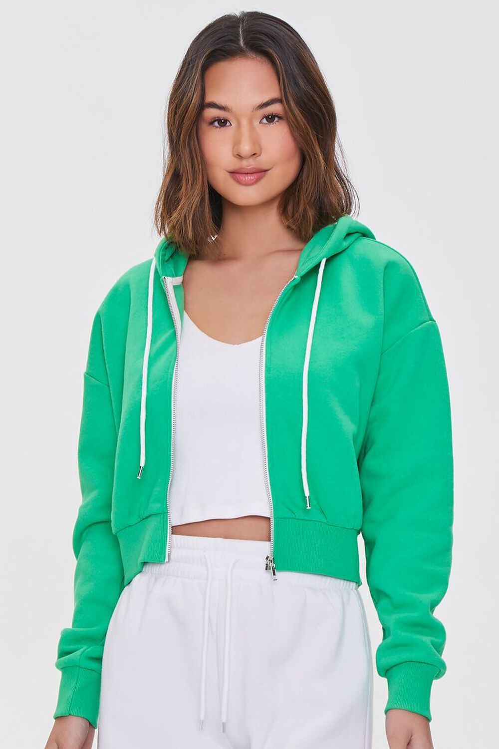 Basic Fleece Zip-Up Hoodie | Forever 21 (US)