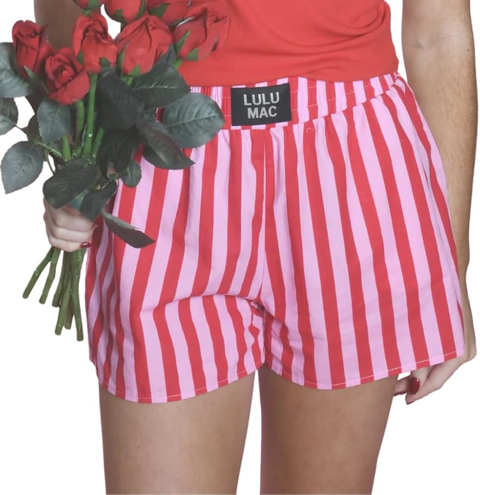 LULU MAC Boxer Style Soft Cotton Shorts | Amazon (US)