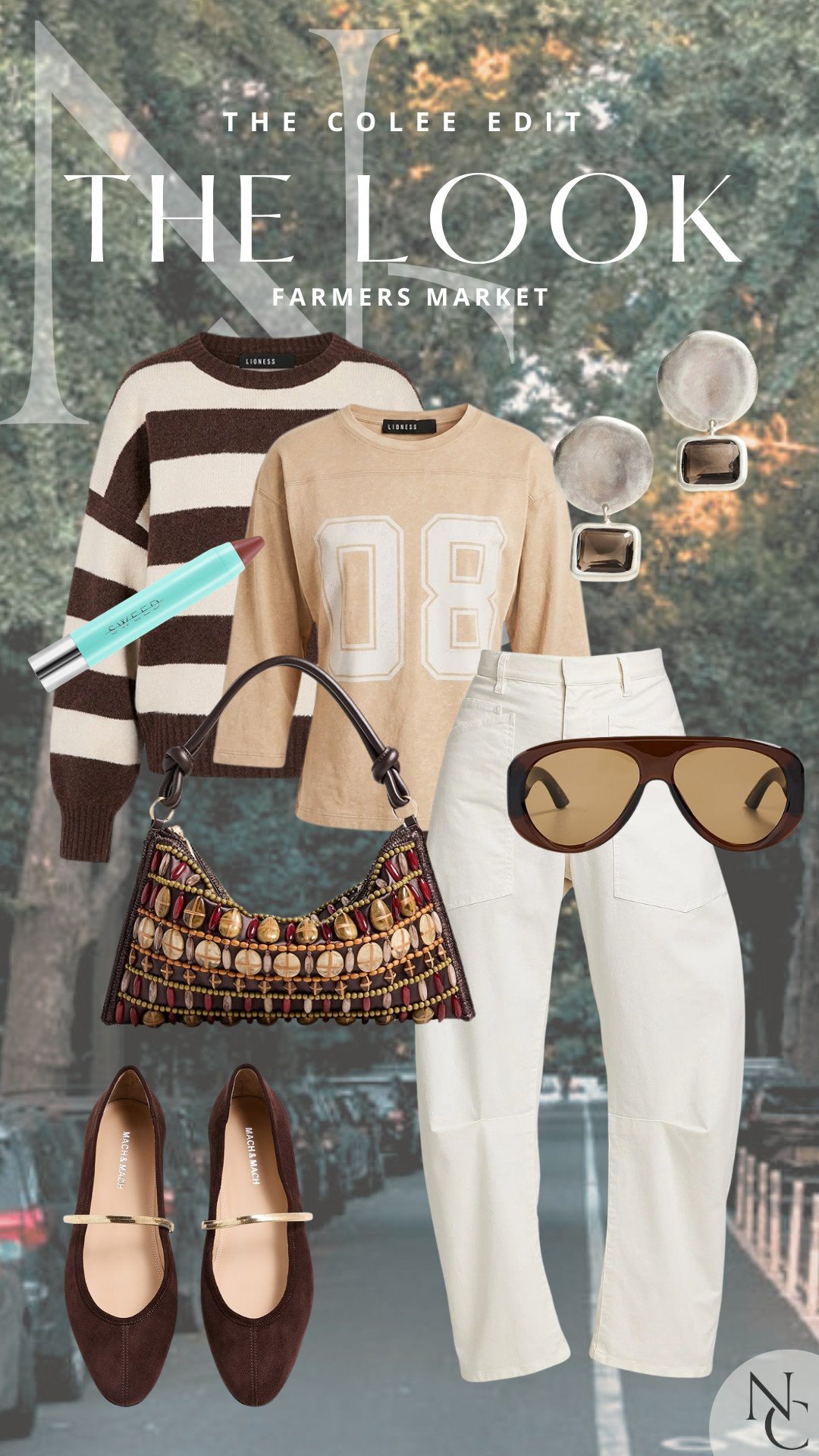 Farmers market, coffee run, wandering around with absolutely nowhere I need to be… this is what I’m wearing. 🤎

Cream utility pants + an easy sweatshirt with that chocolate striped sweater ready to layer when it gets chilly. Add suede Mary Janes, a ridiculously good embellished bag and oversized sunnies because casual does not mean boring around here. 😉

Shop everything from The Colee Edit: Farmers Market right here.

#CasualChic #WeekendStyle #FallOutfit #TheColeeEdit #LTKStyle 

 #LTKdayinmylife #LTKgrwm #LTKootd