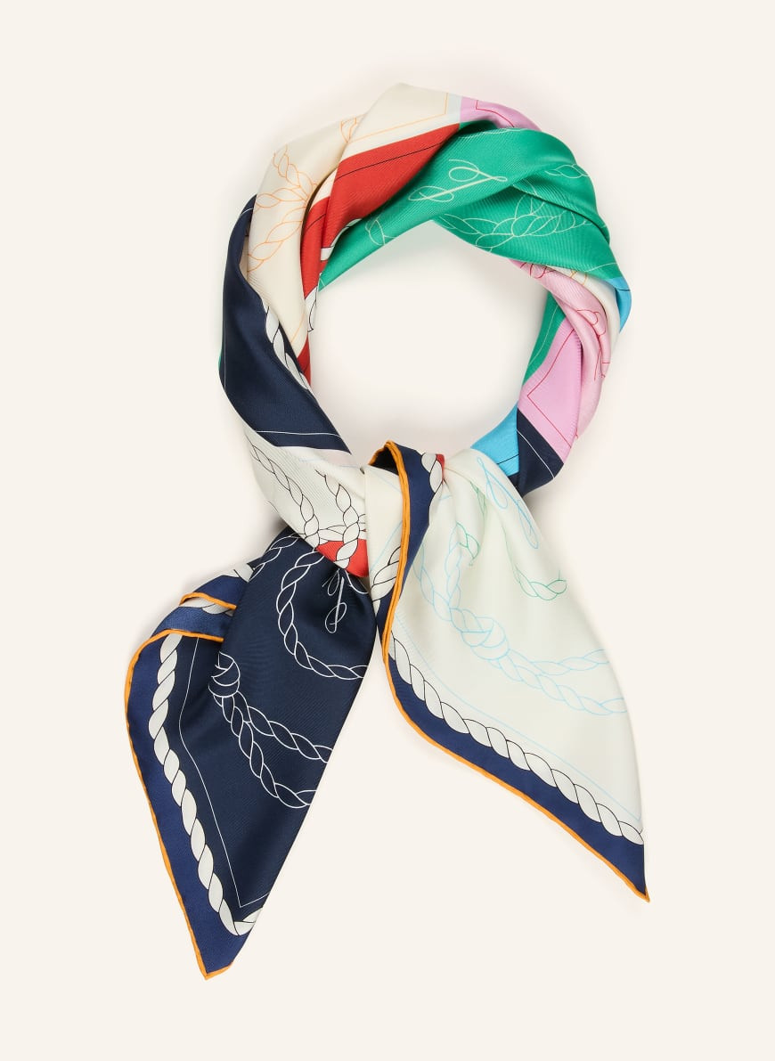 JACQUEMUS Seidentuch LE FOULARD \u00c0 RAYURES in dunkelblau / rosa / weiss | Breuninger (DACH)