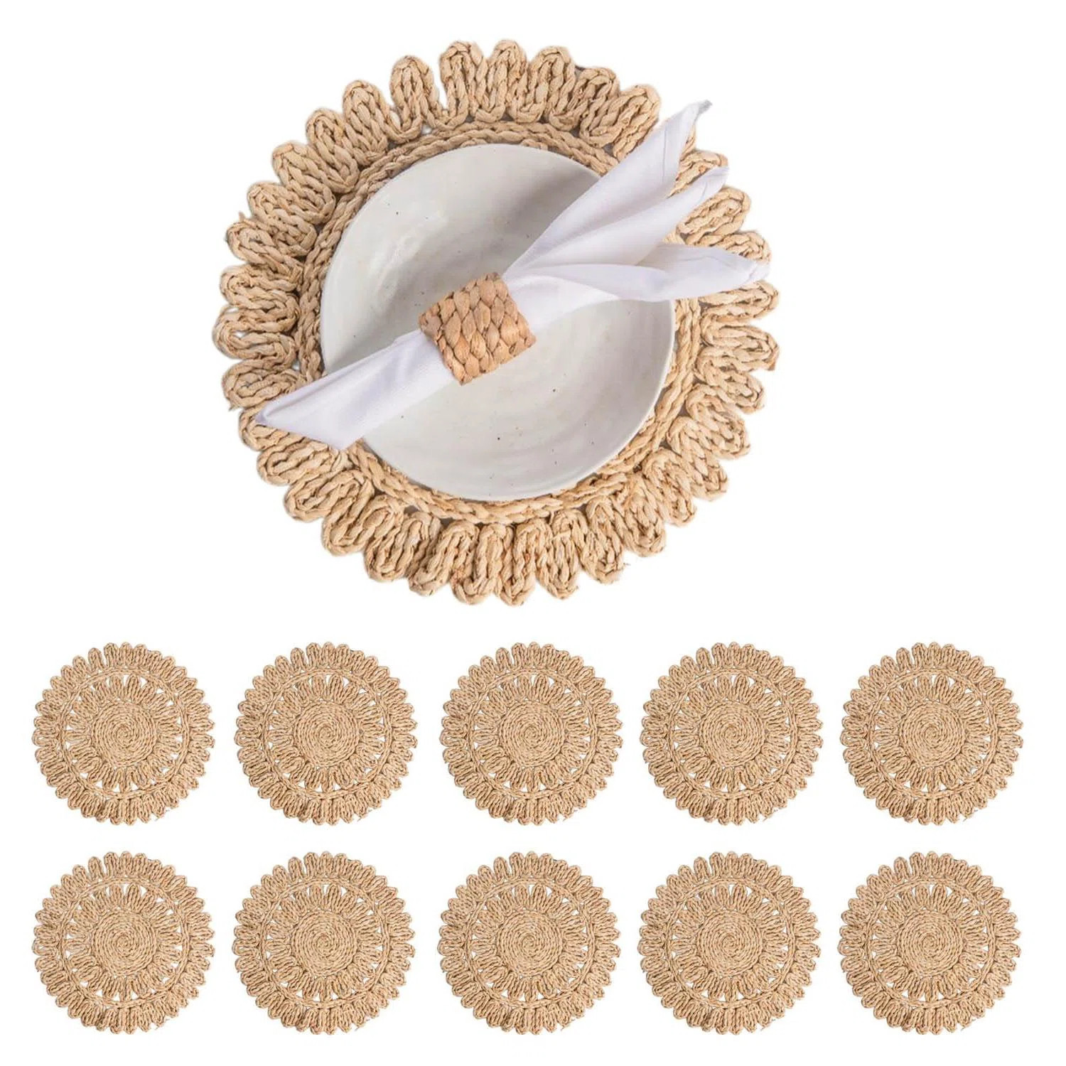 13.8" Round Corn Husk Placemats | Wayfair North America