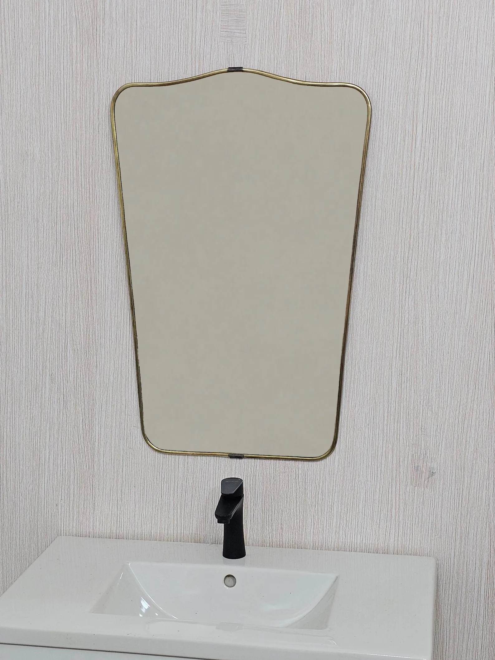 Handmade Vintage Brass Mirror, Antique Curved Wall Mirror | Etsy (Global)