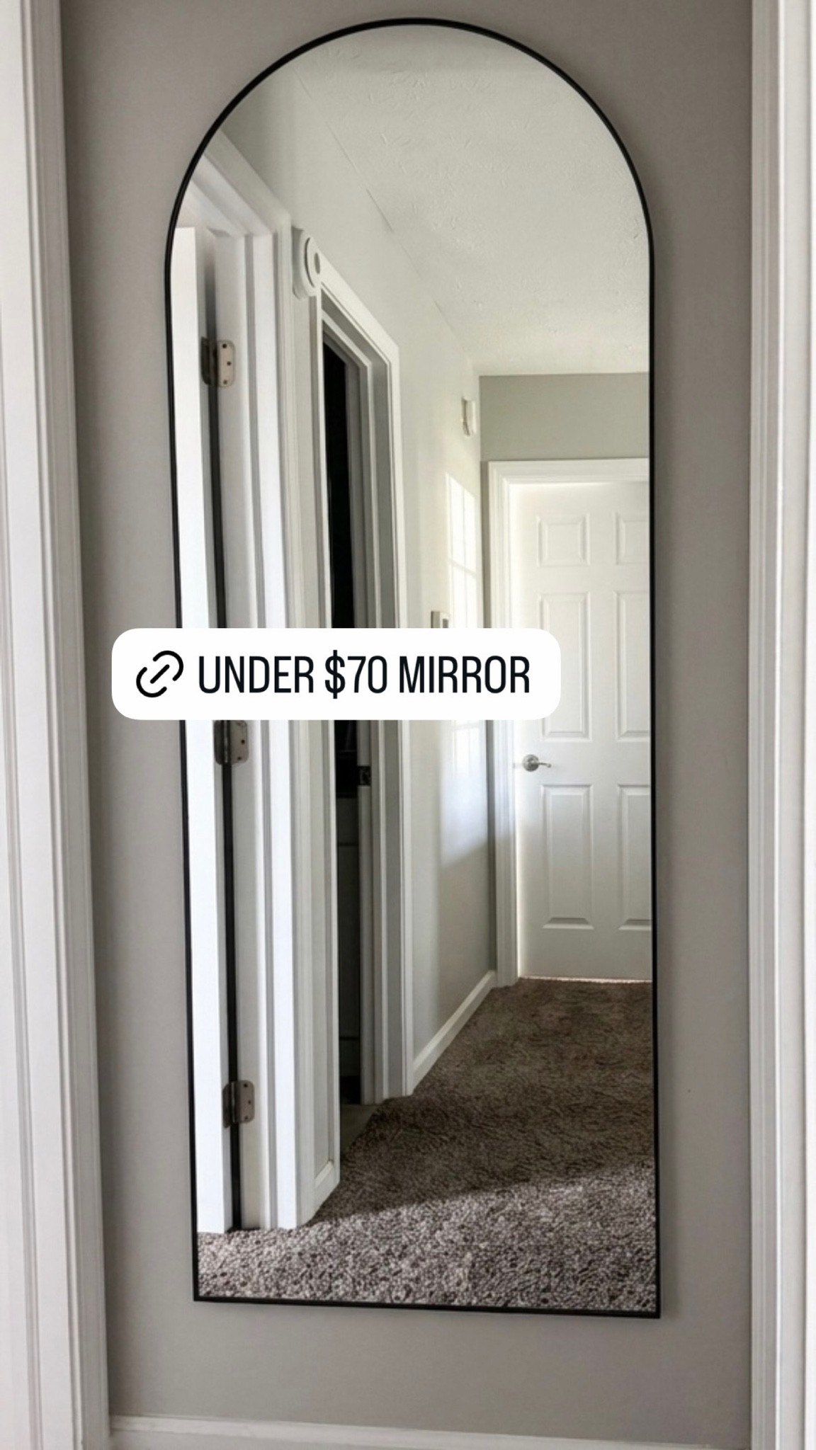 Our large, full length arched mirror is on sale for under $70

#LTKHome #LTKSaleAlert